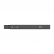 EMBOUTS-LAMES INTERCHANGEABLES DE TOURNEVIS A FRAPPER WERA 800 S 1-4 A FENTE-PLAT 1,2 x 6,5 mm L 70 mm  (VENDU A L'UNITE)) 