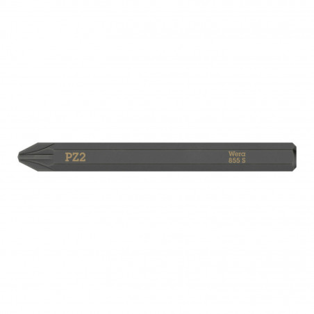 EMBOUTS-LAMES INTERCHANGEABLES DE TOURNEVIS A FRAPPER WERA 855 S 1-4 CRUCIFORME POZIDRIV PZ2 L 70 mm  (VENDU A L'UNITE)) 