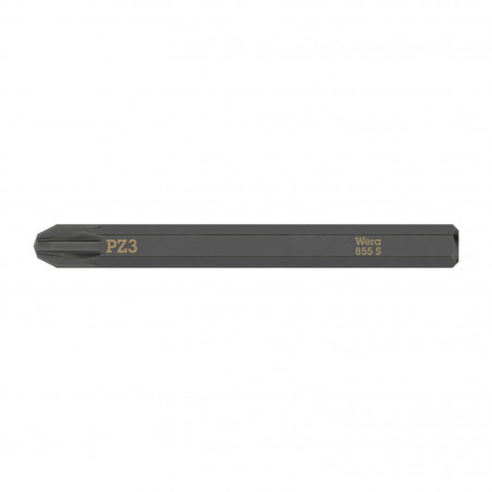 EMBOUTS-LAMES INTERCHANGEABLES DE TOURNEVIS A FRAPPER WERA 855 S 1-4 CRUCIFORME POZIDRIV PZ3 L 70 mm  (VENDU A L'UNITE)) 