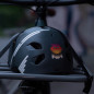 AUTOCOLLANT-STICKER REFLECHISSANT POUR VELO, CASQUE MODELE BANDES UNIVERSELLES BLANC (PLANCHE)  -REFLECTIVE BERLIN-