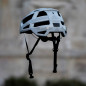 AUTOCOLLANT-STICKER REFLECHISSANT POUR VELO, CASQUE MODELE BANDES UNIVERSELLES BLANC (PLANCHE)  -REFLECTIVE BERLIN-