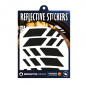 AUTOCOLLANT-STICKER REFLECHISSANT POUR ROUE DE VELO MODELE RACER NOIR (PLANCHE)  -REFLECTIVE BERLIN-