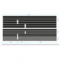 AUTOCOLLANT-STICKER REFLECHISSANT POUR CADRE MODELE BANDES UNIVERSELLES NOIR (BOITE)  -REFLECTIVE BERLIN-
