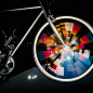AUTOCOLLANT-STICKER REFLECHISSANT POUR RAYON DE VELO ARC EN CIEL (RAINBOW) (SET DE 30)  -REFLECTIVE BERLIN-