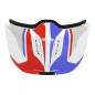 MENTONNIERE AMOVIBLE MT POUR CASQUE TRIAL STREETFIGHTER SV BLANC-BLEU-ROUGE BRILLANT