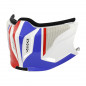 MENTONNIERE AMOVIBLE MT POUR CASQUE TRIAL STREETFIGHTER SV BLANC-BLEU-ROUGE BRILLANT