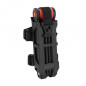ANTIVOL VELO PLIABLE-PLIANT A CLE TYPE COUTEAU L 80cm NOIR  -SELECTION P2R-