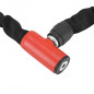 ANTIVOL VELO CHAINE A CLE DIAM 5,5mm L 1M NOIR  -SELECTION P2R-