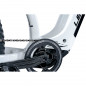 VELO ELECTRIQUE-VAE VTT FAT BIKE 26 LEADER FOX BRAGA 2024 BLANC 9V MOTEUR CENTRAL BAFANG M510 36V 95Nm BATTERIE 23,2Ah (20'' -