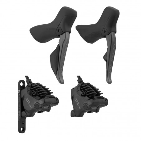 FREIN A DISQUE ROUTE HYDRAULIQUE SHIMANO ULTEGRA KIT AVANT  ARRIERE 12V. R8170 DOUBLE NOIR (LEVIER-MANETTE AVEC ETRIER