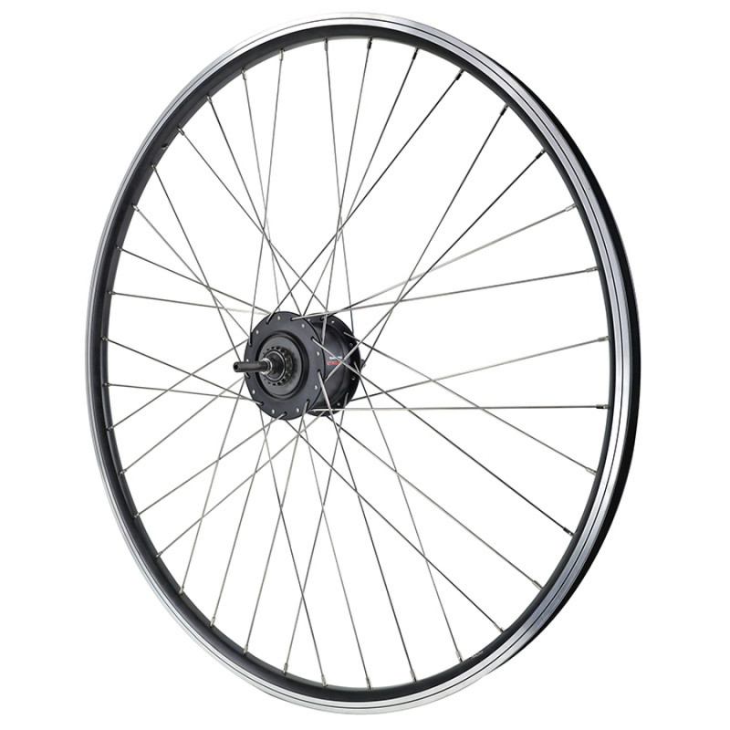 ROUE VTC PATIN 700 x 35 - 28" ER10 ARRIERE NOIR DOUBLE PAROI MOYEU NEXUS 7V 36 RAYONS INOX (SG-C30001-7R) - 3700948295724