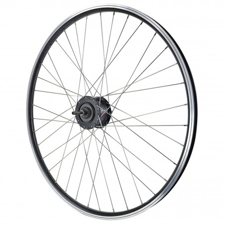 ROUE VTC PATIN 700 x 35 - 28" ER10 ARRIERE NOIR DOUBLE PAROI MOYEU NEXUS 7V 36 RAYONS INOX (SG-C30001-7R) - 3700948295724