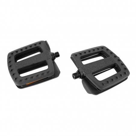 PEDALE CARGO - E-BIKE ROULEMENT NEWTON CORPS ET CAGE RESINE NOIR AVEC GRIP 9-16" (PAIRE)  112 X 115mm - 3700948297988