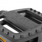 PEDALE CARGO - E-BIKE ROULEMENT NEWTON CORPS ET CAGE RESINE NOIR AVEC GRIP 9-16" (PAIRE)  112 X 115mm - 3700948297988