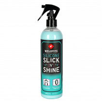 NETTOYANT VELO WELDTITE POUR FOURCHE ET PNEU SILICONE SLICK N SHINE (SPRAY 400ml) - 5013863130420