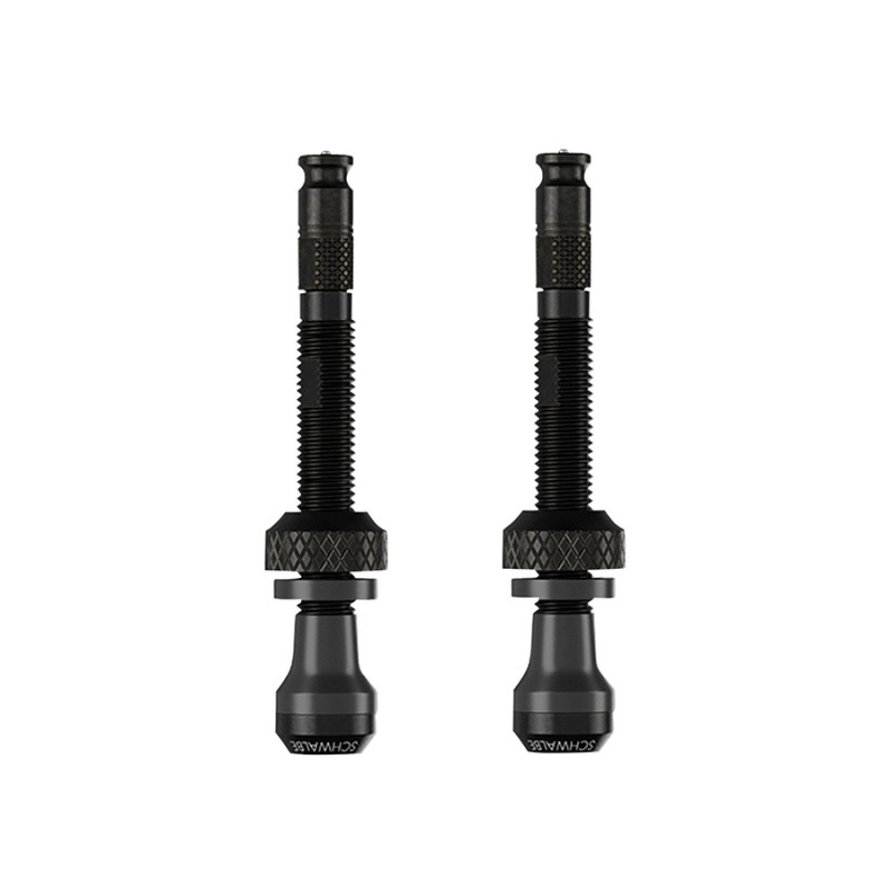 VALVE DE PNEU TUBELESS SCHWALBE CLIK VALVE 40 mm OBUS DEMONTABLE (VENDU A LA PAIRE SUR CARTE) - 4026495951944