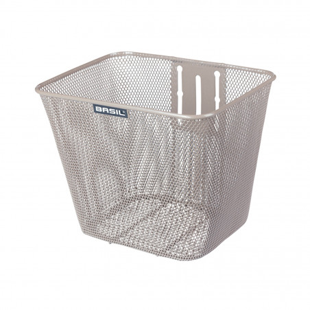 PANIER AVANT ACIER NID ABEILLE BASIL BILBAO BEIGE  (22x26x27 cm)  -VENDU AVEC FIXATION POTENCE PLONGEUR - 8715019102370