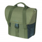 SACOCHE ARRIERE VELO LATERALE BASIL GO VERT FONCE DROIT-GAUCHE 16L FIXATION HOOKS ON POUR PORTE BAGAGE - 8715019184666