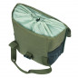 SACOCHE ARRIERE VELO LATERALE BASIL GO VERT FONCE DROIT-GAUCHE 16L FIXATION HOOKS ON POUR PORTE BAGAGE - 8715019184666