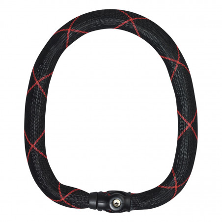 ANTIVOL VELO CHAINE A CLE ABUS IVY CHAIN 9210 DIAM 10mm LONGUEUR 85cm AVEC SERRURE INTEGREE  -NIVEAU SECURITE 13- -