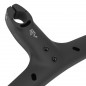 CINTRE ROUTE ITM CH1R CARBONE MAT L 44 EXTERIEUR (AXE-AXE 42cm) AVEC POTENCE INTEGREE L 110mm POUR PASSAGE CABLE INTERNE -