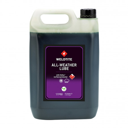 LUBRIFIANT VELO CHAINE WELDTITE TF2 ALL WEATHER PERFORMANCE TOUTES CONDITIONS AU TEFLON (5L) - 5013863030492