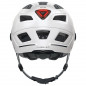 CASQUE VELO ADULTE ABUS URBAIN HYBAN 2.0 ACE BLANC POLAIRE ECLAIRAGE INTEGRE TAILLE L (56-61cm) REGLAGE MOLETTE - 4003318869983