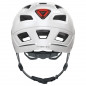 CASQUE VELO ADULTE ABUS URBAIN HYBAN 2.0 BLANC POLAIRE ECLAIRAGE INTEGRE TAILLE L (56-61cm) REGLAGE MOLETTE - 4003318869037