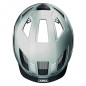CASQUE VELO ADULTE ABUS URBAIN HYBAN 2.0 ARGENT ECLAIRAGE INTEGRE TAILLE L (56-61cm) REGLAGE MOLETTE - 4003318869150