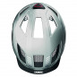 CASQUE VELO ADULTE ABUS URBAIN HYBAN 2.0 ARGENT ECLAIRAGE INTEGRE TAILLE XL (58-63cm) REGLAGE MOLETTE - 4003318869167