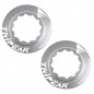 ECROU DISQUE DE FREIN CENTER LOCK TRIPEAK ALUMINIUM ULTRA LEGER 7g ARGENT - SERRAGE INTERNE (VENDU A LA PAIRE) - 4710243294420
