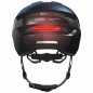 CASQUE VELO ADULTE ABUS URBAIN PURL-Y ACE BLEU NUIT ECLAIRAGE INTEGRE TAILLE L (57-61cm) REGLAGE MOLETTE (COMPATIBLE