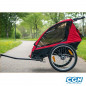 REMORQUE/POUSSETTE ENFANT 2EN1 OPTIMIZ -FIX.MOYEU- 2 ROUES 20'' CHASSIS ALU / L71xl56xH60 - 3663829278127