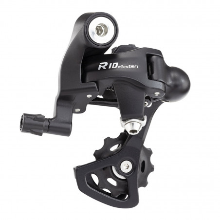 DERAILLEUR ROUTE ARRIERE MICROSHIFT 10V. CHAPE COURTE A VIS DOUBLE (COMPATIBLE SHIMANO) - 3700948302460