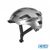 CASQUE URBAIN ABUS HYBAN 2.0 ARGENT ABS ECLAIRAGE INTEGRE AVEC REGLAGE OCCIPITAL T.M - 4003318401848