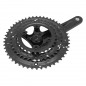 PEDALIER ROUTE P2R 8-9V. ALU NOIR 172.5mm 50-39-30 (BOITIER 116mm) PLATEAUX DEMONTABLES - 3700948300275