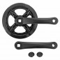 PEDALIER VTT P2R 6-7-8V. DOUBLE FLASQUE ALU NOIR 152 mm 36DTS (BOITIER 119mm) - 3700948300282