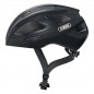 CASQUE VELO ADULTE ABUS ROUTE MACATOR VELOURS NOIR TAILLE   S (51-55cm) REGLAGE MOLETTE - 4003318872143