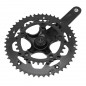 PEDALIER ROUTE P2R 8-9V. ALU NOIR 172.5 mm 50-34 (BOITIER 110.5mm) - 3700948300312