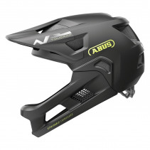 CASQUE VELO ENFANT VTT-BMX ABUS YOUDROP FF VELOURS NOIR TAILLE S (48-55cm) REGLAGE MOLETTE - 4003318034190