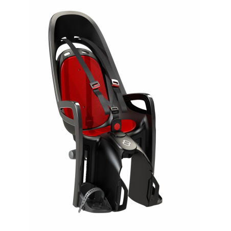 Porte-bébé ZENITH gris-rouge fixation porte-bagage - HAM553042 - 7029775530423