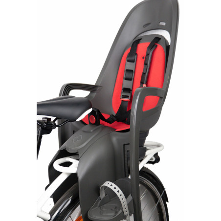 Porte-bébé ZENITH gris-rouge fixation porte-bagage - HAM553042 - 7029775530423