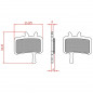PLAQUETTE DE FREIN VELO BRENTA ORGANIQUE COMPATIBLE AVID JUICY 3/5/7. ULTIMATE ET BB7 - 8056000536058