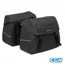 SACOCHE VELO PORTE BAGAGE A PONT NEWLOOXS JOLI DOUBLE NOMI NOIR - 37 LITRES - 380x300x180M - 8714827984123