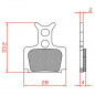 PLAQUETTE DE FREIN VELO BRENTA ORGANIQUE COMPATIBLE FORMULA MEGA / THE ONE - 8056000536089