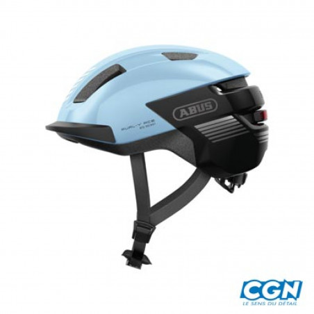 CASQUE URBAIN ABUS PURL-Y ACE BLEU GLACE IN MOLD ECLAIRAGE REGLAGE OCCIPITAL T.S (51/55) - 4003318979231