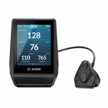 COMPTEUR - DISPLAY BOSCH NYON POST EQUIPEMENT AVEC COMMANDE DEPORTEE-SUPPORT DE FIXATION (BOSCH 2ème génération)  -BUI350 -