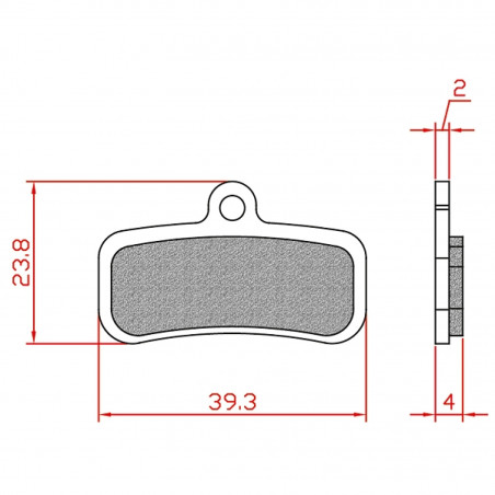 PLAQUETTE DE FREIN VELO BRENTA ORGANIQUE COMPATIBLE SHIMANO XTR M9120 XT M8120/M8020 SLX M7120 SAINT M820/M640/810 ET