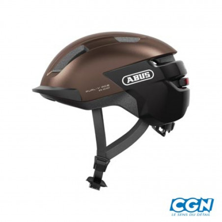 CASQUE URBAIN ABUS PURL-Y ACE MARRON IN MOLD ECLAIRAGE REGLAGE OCCIPITAL T.L (58/62) - 4003318979163