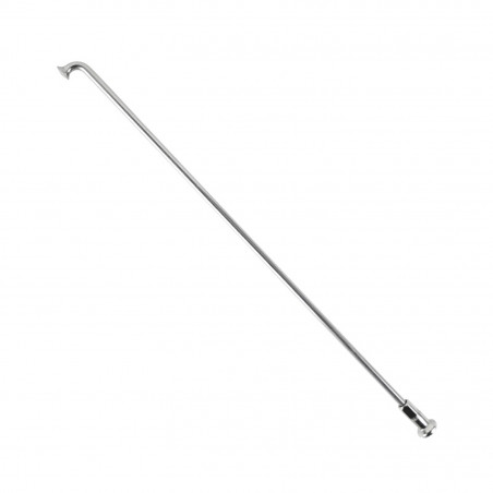 RAYON INOX ARGENT 2,6mm L168mm TETE COUDEE SAPIM AVEC ECROUS (VENDU A L'UNITE) - 3700948301807